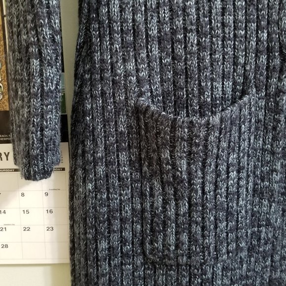 Moda International sweater Medium toggle button long cardigan duster knit Y2K - Picture 4 of 12